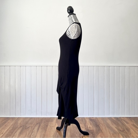 Dynamite Black Sleeveless Ribbed Knit Jersey Dress Size S - Picture 8 of 15
